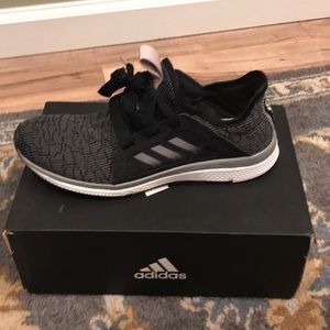 Charcoal gray and black Adidas sneakers size 7.5